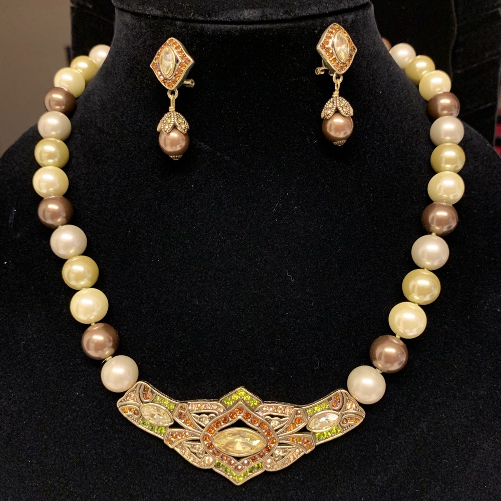 Heidi Daus Masterful Marquise Necklace Set